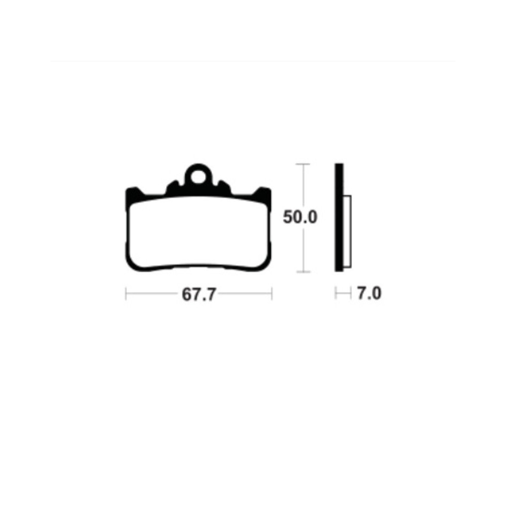 Plaquettes de frein TECNIUM métal fritté - MF494