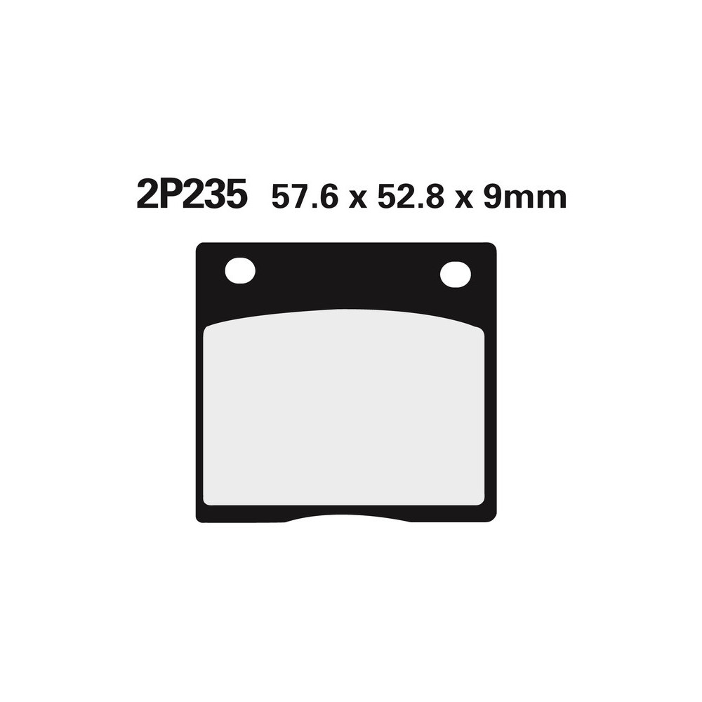 Plaquettes de frein NISSIN route semi-métallique - 2P-235NS