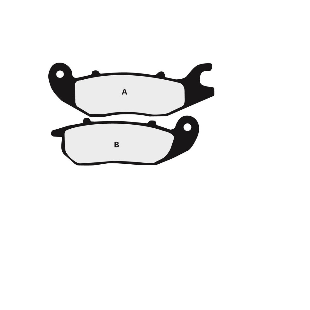 Plaquettes de frein NISSIN route semi-métallique - 2P-305NS