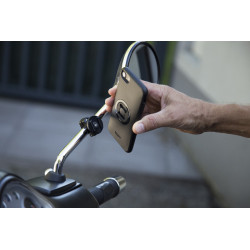 Pack complet SP-CONNECT Moto Bundle fixé sur rétroviseur Samsung S7 SP CONNECT 7 - AVSmoto Racing Parts 