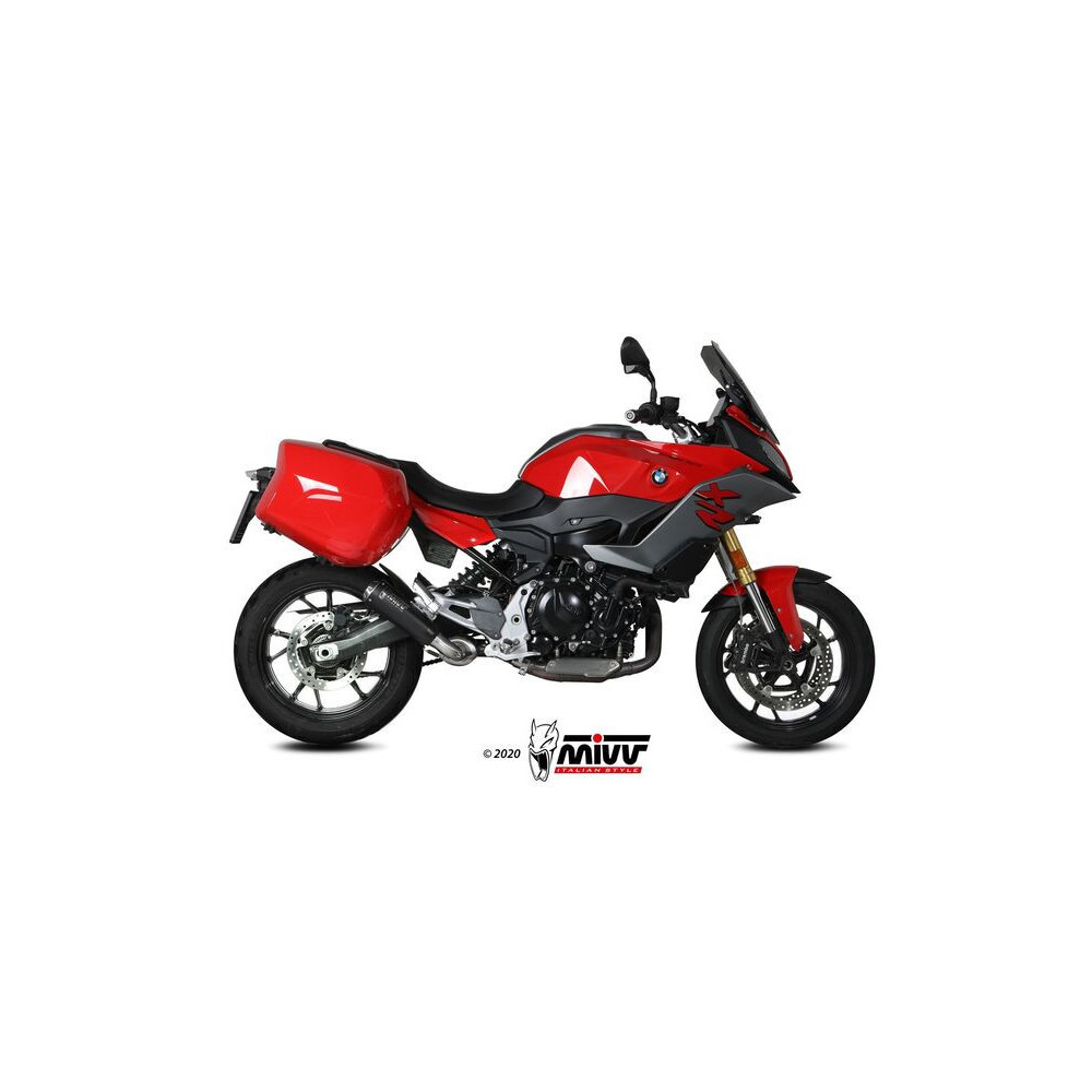 Silencieux MIVV X-M1 - Inox noir embout inox BMW F900XR 2020-