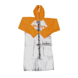 Imperméable long RFX Race (Transparent/Orange) - taille XL