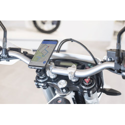 Pack complet SP-CONNECT Moto Bundle fixé sur guidon Samsung S10E SP CONNECT 9 - AVSmoto Racing Parts 