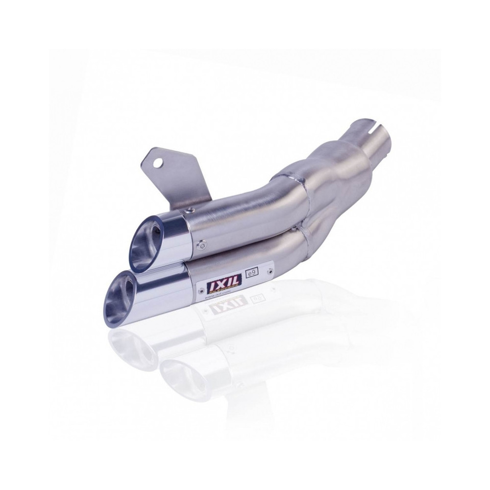 Silencieux IXIL Dual Hyperlow L2X inox / alu poli - Suzuki SFV 650 Gladius