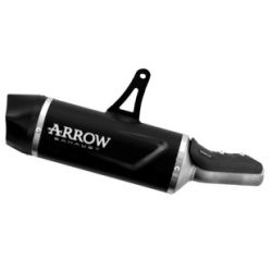 Silencieux Arrow Indy Race Evo alu noir embout carbone HONDA XL 750 TRANSALP 2023