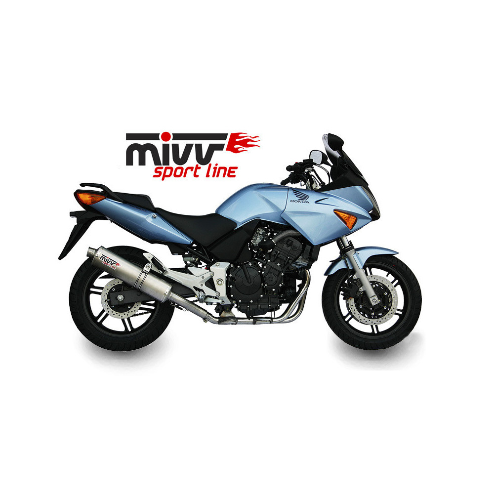 Silencieux MIVV Oval Classic inox Honda CBF 600 04-10