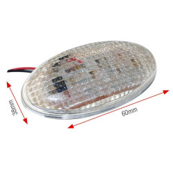Clignotants LED grand modèle ovale 60mm universel