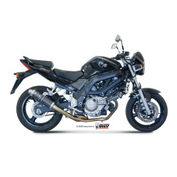 Silencieux + demi-ligne MIVV GP carbone Suzuki SV650 04-15