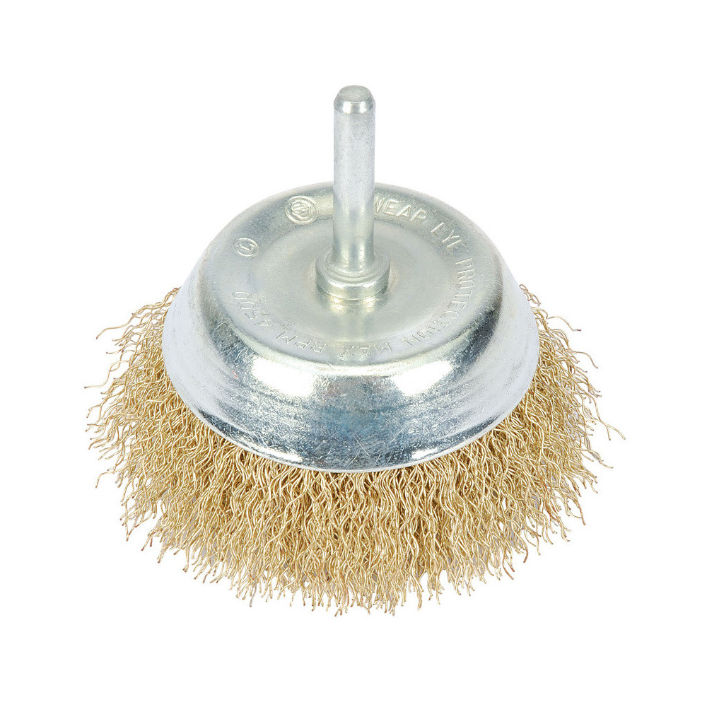 Brosse métallique cuvette à tige DRAPER Ø50mm