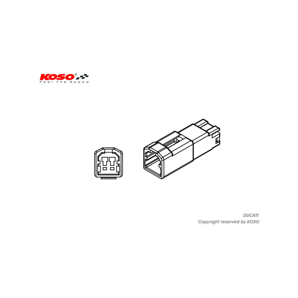 Adaptateur De Clignotant Moto KOSO Connectique DUCATI