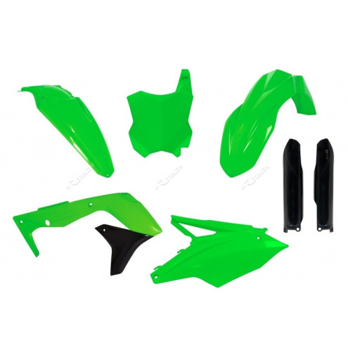 Kit plastique RACETECH vert fluo Kawasaki KX450F 2016-18