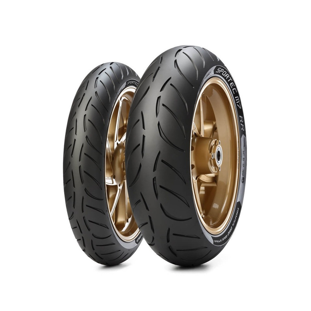 Pneu METZELER SPORTEC M7 RR (F) (M) STD + BMW S1000R, KTM 690 Duke/1290 Superduke R 120/70 ZR 17 M/C (58W) TL METZELER 1 - AVSmo