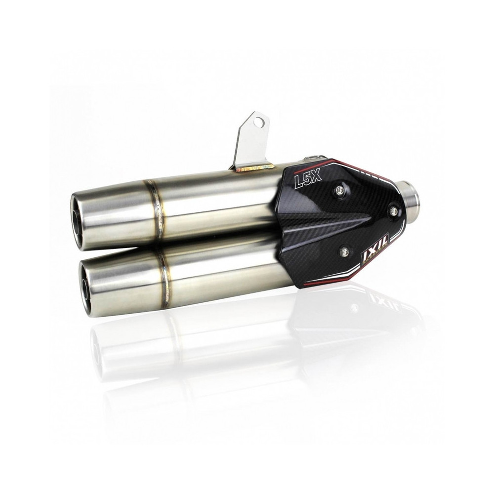Ligne complète IXIL Dual Hyperlow XXL L5X inox poli - Kymco AK 550