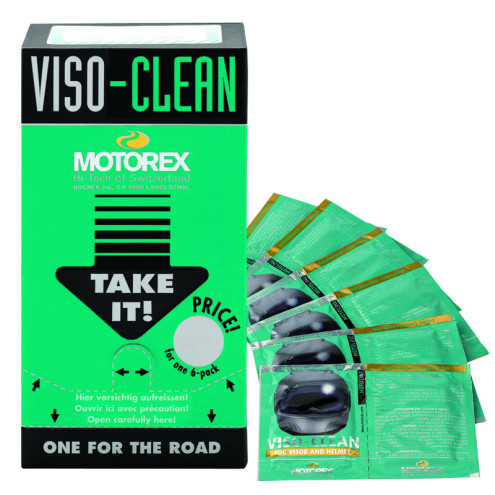 Lingettes nettoyantes MOTOREX Viso Clean - Sachets 12x6 Motorex 1 - AVSmoto Racing Parts 