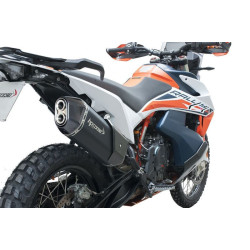 Silencieux HP CORSE SPS Noir embout carbone - KTM 890 Adventure
