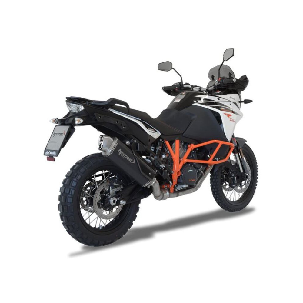 Silencieux HP CORSE 4-Track Inox noir - KTM 1290 Super Adventure