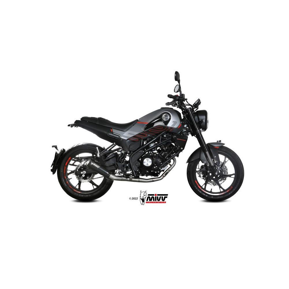 Silencieux MIVV X-M1 - Inox noir Benelli Leoncino 125 22-23