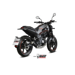 Silencieux MIVV X-M1 - Inox noir Benelli Leoncino 125 22-23