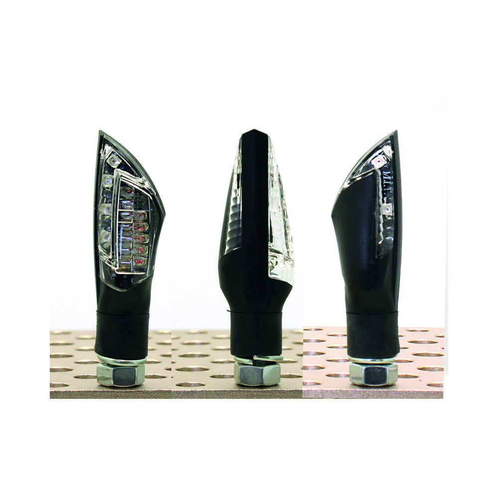 Clignotants V PARTS Spike LED noir universel