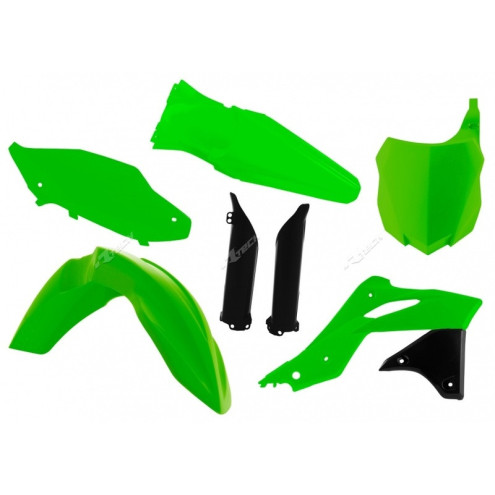 Kit plastique RACETECH vert fluo Kawasaki KX 250 F 2013-16