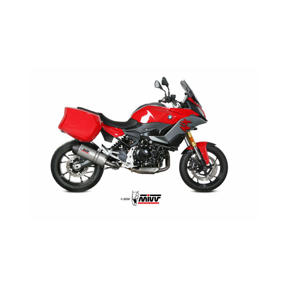 Silencieux MIVV Oval titane embout carbone BMW F900XR 2020-