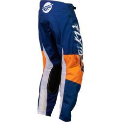 Pantalon FLY RACING Kinetic Khaos Blanc/Navy/Orange Enfant 18