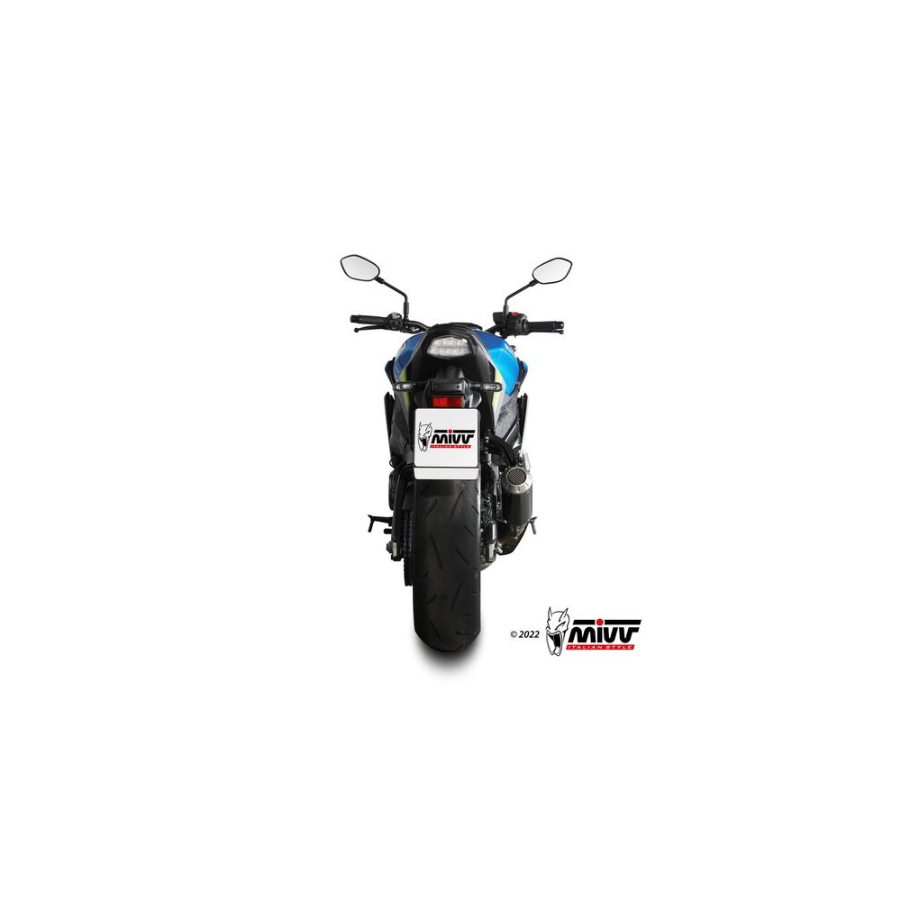 Pot D'échappement Racing MIVV Double Gun Pour Suzuki GSX-S 750 (2017-2020) - Acier - Neuf