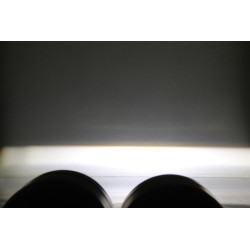 Phare LED SHIN YO Twin noir montage latéral - Ø90mm