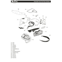 Pièce SAV ARAI ARAI 1 - AVSmoto Racing Parts 