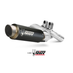 Silencieux MIVV GP Pro - Inox noir embout inox BMW F900R