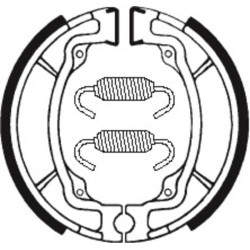 Mâchoires de frein TECNIUM Scooter/Street/Off-Road/Quad organique - BA015