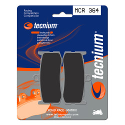 Plaquettes de frein TECNIUM Racing métal fritté carbone - MCR364