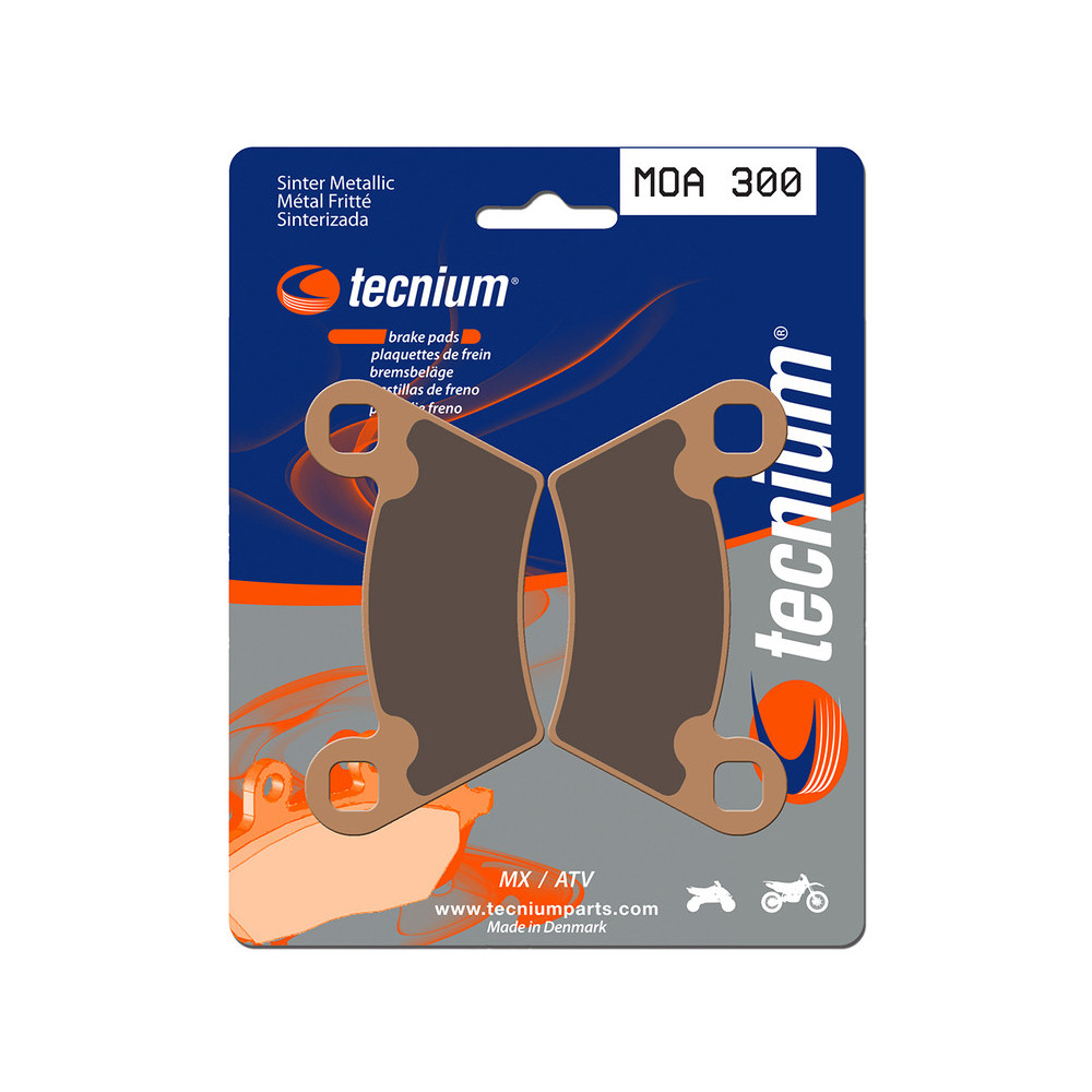 Plaquettes de frein TECNIUM MX/Quad métal fritté - MOA300