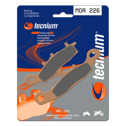 Plaquettes de frein TECNIUM Racing MX/Quad métal fritté - MOR226