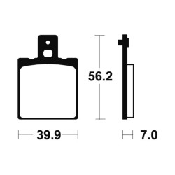 Plaquettes de frein TECNIUM Performance métal fritté - MR19