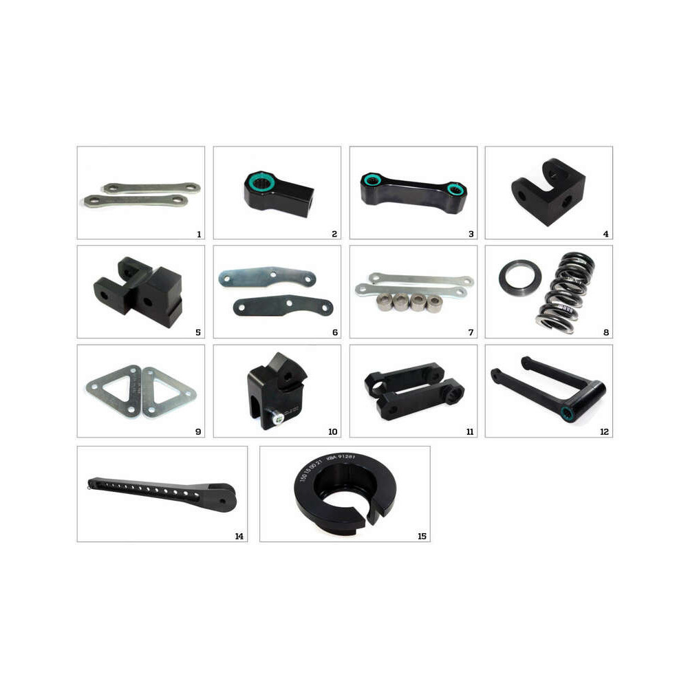 Kit de réhausse de selle TECNIUM construction 4 - Yamaha MT-03 Tecnium 1 - AVSmoto Racing Parts 