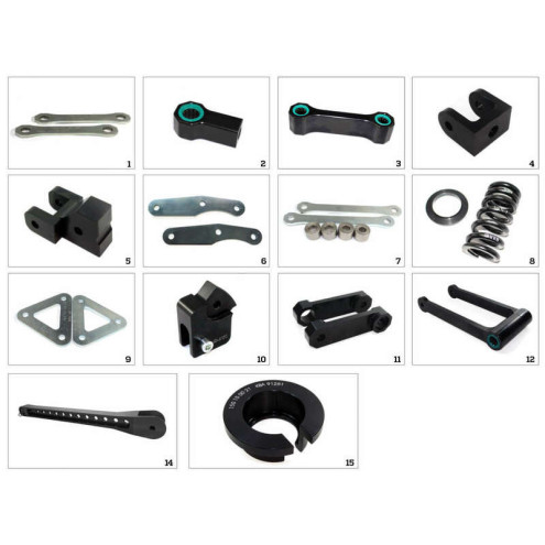 Kit de réhausse de selle TECNIUM construction 4 - Yamaha MT-03 Tecnium 1 - AVSmoto Racing Parts 