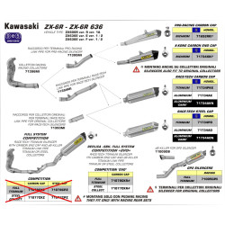Silencieux Arrow X-Kone, Kawasaki 600 ZX-6R 09-16 et 636 13-16