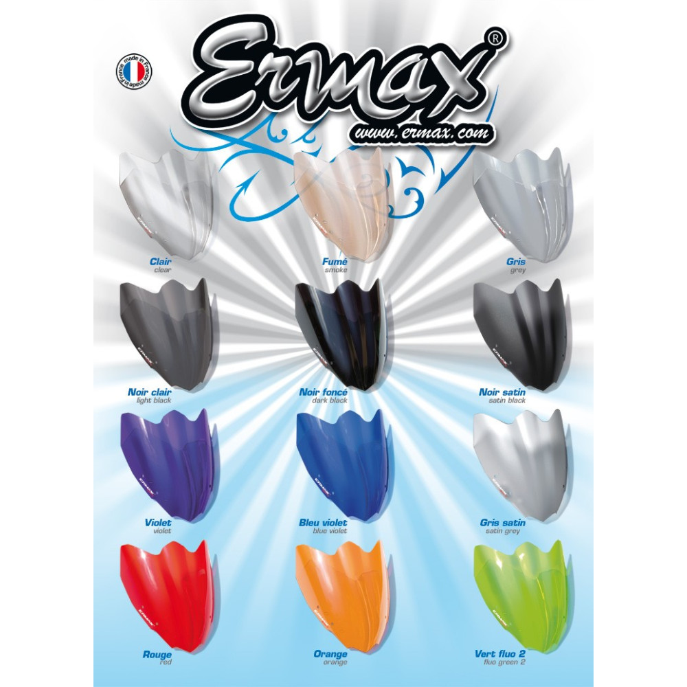 Pare-brise Bulle Ermax Taille Originale 43 Cm Pour Yamaha YZF R1 2009-2014 - Neuf