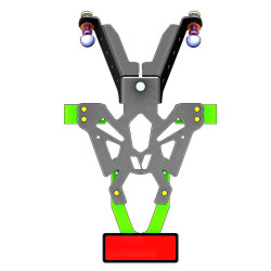 Support de plaque V PARTS noir Honda CB125R/300R V PARTS 4 - AVSmoto Racing Parts 