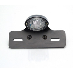 Feu arrière avec support de plaque V PARTS Noir Oval universel V PARTS 1 - AVSmoto Racing Parts 