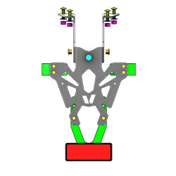 Support de plaque V PARTS noir Honda NC750X V PARTS 5 - AVSmoto Racing Parts 