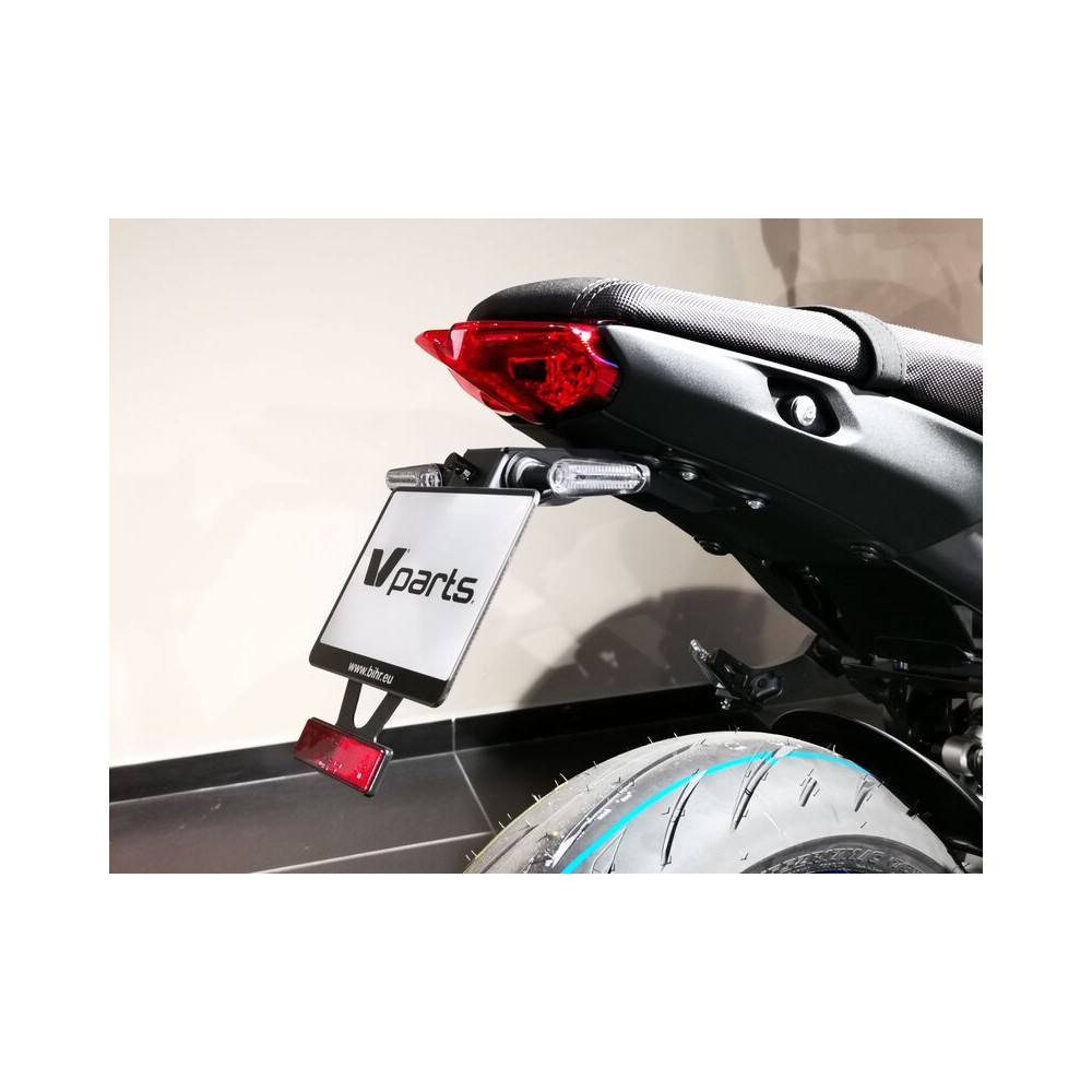 Support de plaque V PARTS noir - Yamaha MT-09 V PARTS 1 - AVSmoto Racing Parts 