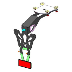 Support de plaque V PARTS noir - Yamaha MT-09 V PARTS 5 - AVSmoto Racing Parts 