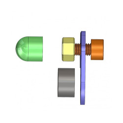 Cache-orifice clignotants avant V PARTS 2 pièces - Indian FTR 1200 V PARTS 7 - AVSmoto Racing Parts 