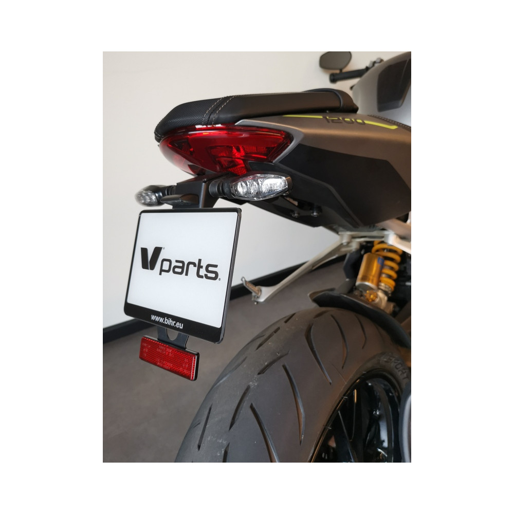 Support de plaque V PARTS - noir Triumph Speed Triple 1200