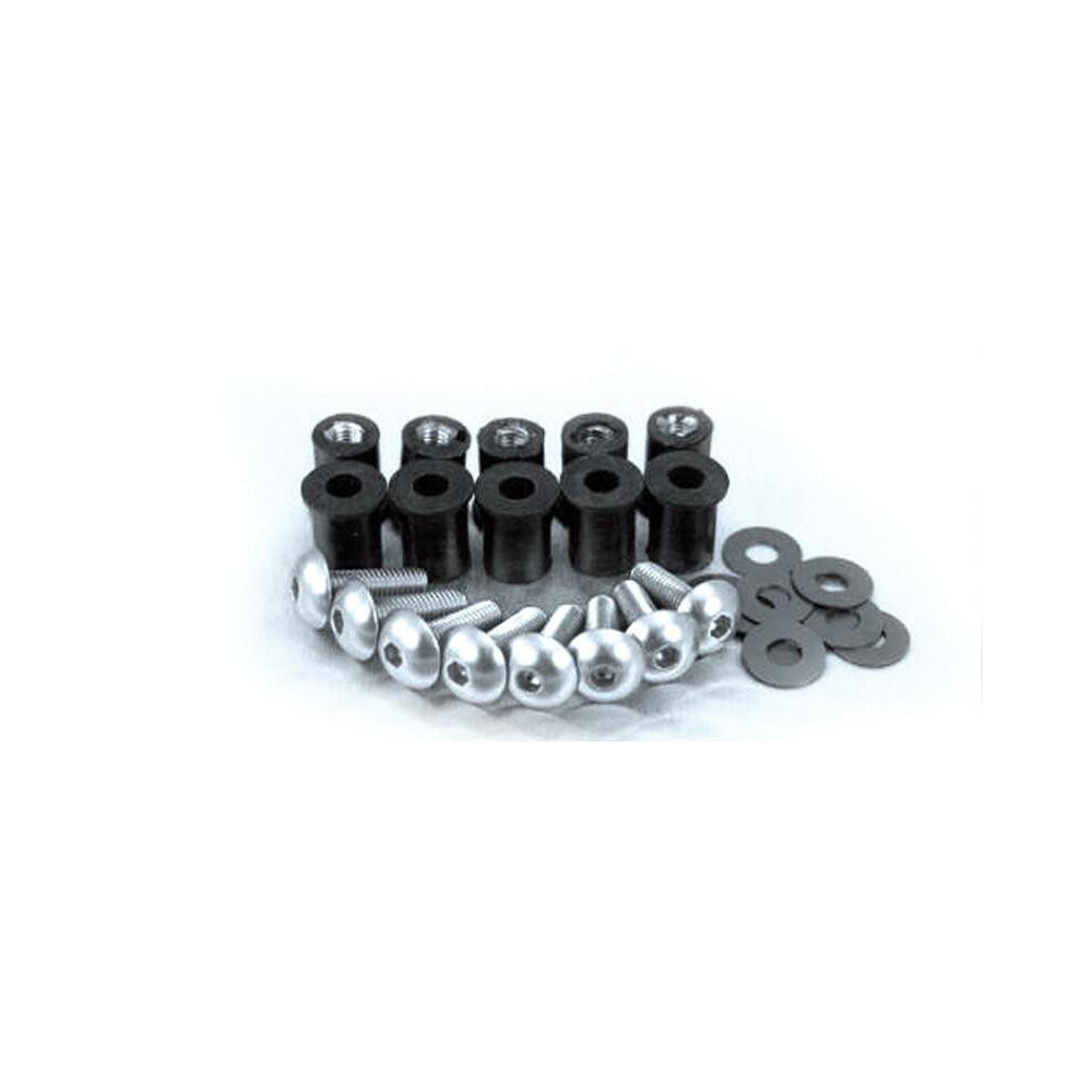 Kit vis + inserts + rondelles pour bulle BIHR Ø5mm alu Bihr 1 - AVSmoto Racing Parts 
