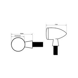 Feu arrière LED HIGHSIDER Apollo - feu stop/clignotant