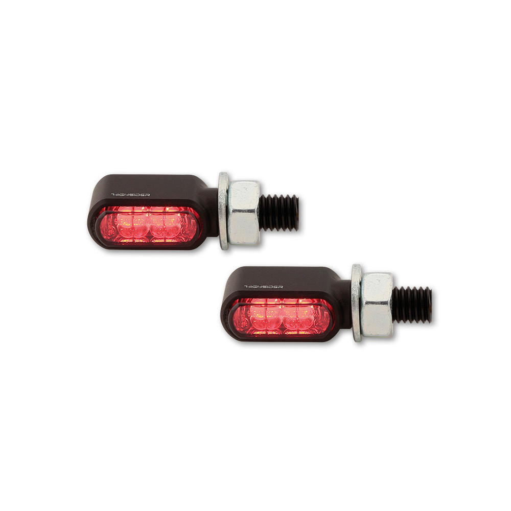 Clignotants LED HIGHSIDER Little Bronx 3en1 - clignotant/feu stop/feu de position arrière - par paire