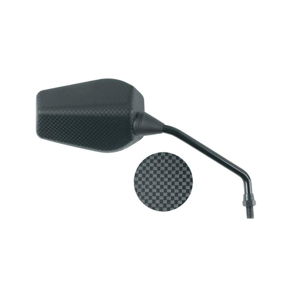 Rétroviseur VICMA droit type origine - carbone Derbi Senda